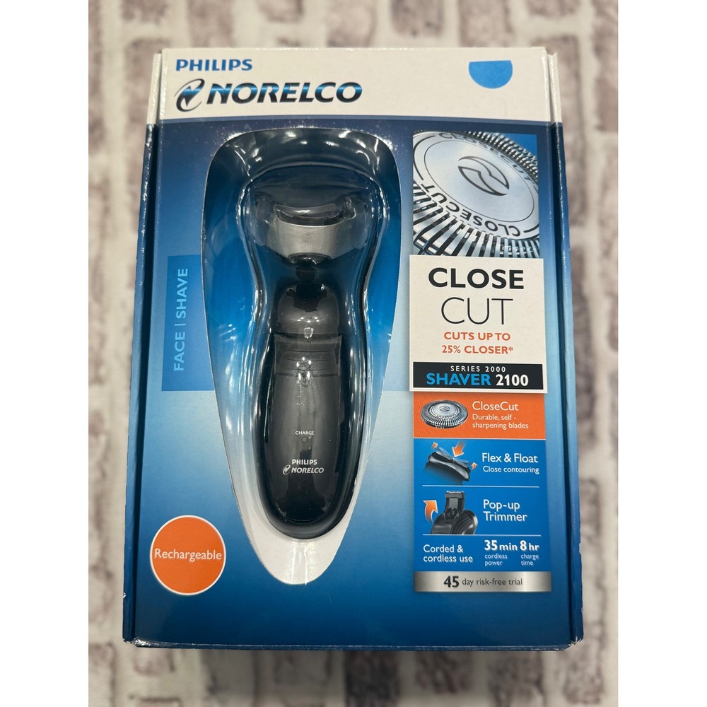 Philips Norelco Shaver 2100 Series 2000 Rechargeable Electric Shaver 6948XL/41